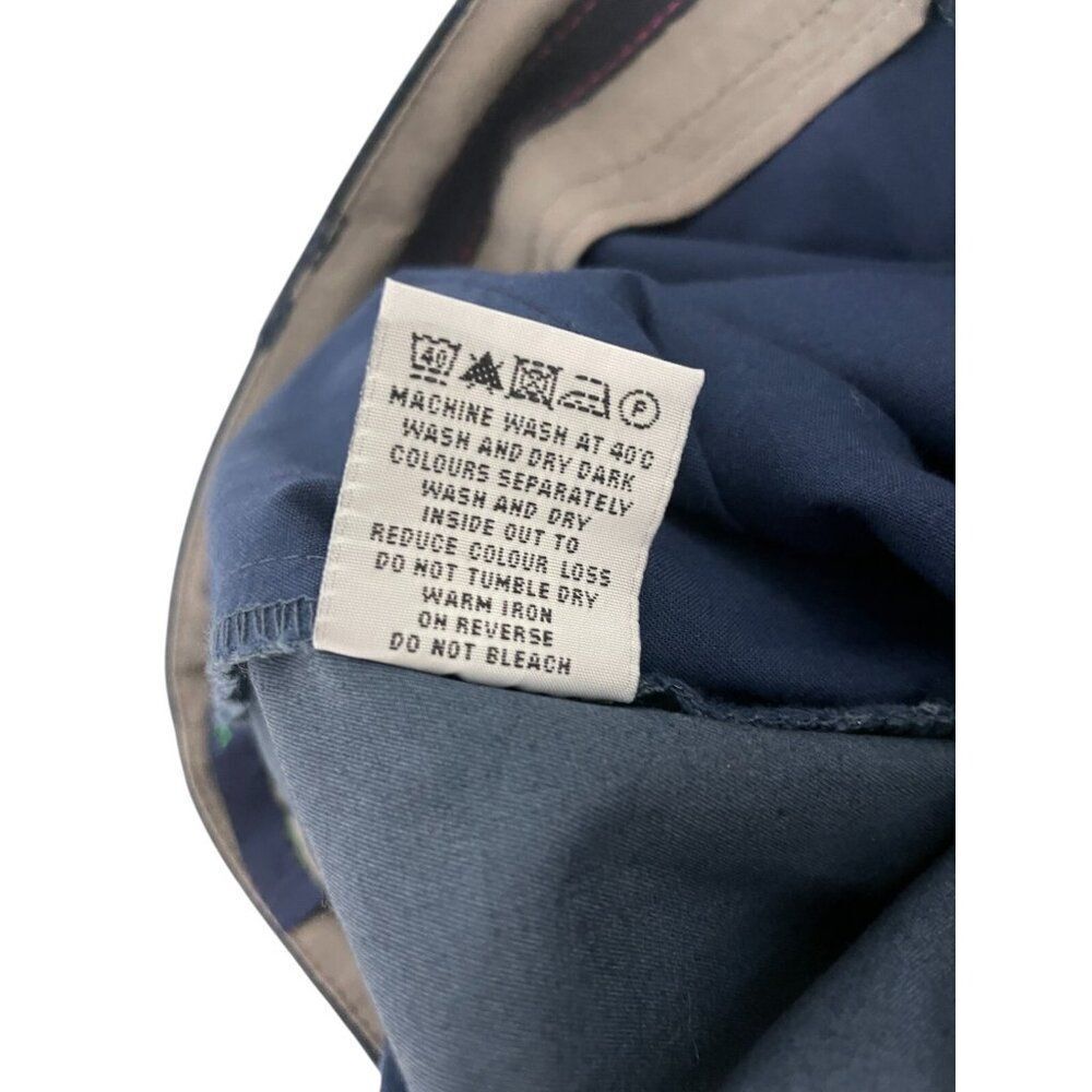 Boden Womens Pants chinos Blue UK 14 US 10 Bootcut Leg Stretch Flat Front NWT - Picture 8 of 16